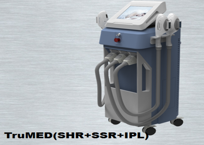 Verticale di depilazione dell'OPT della pigmentazione di IPL con un touch screen LCD di 3 maniglie 10,4„