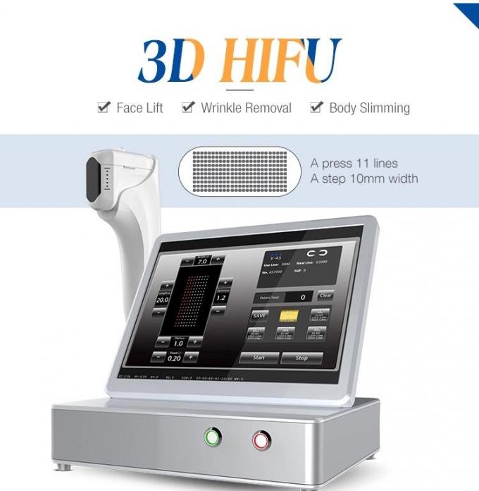 4MHz 11 linee trattamento portatile di ringiovanimento del viso di Hifu della macchina/20000 colpi di Hifu 2D